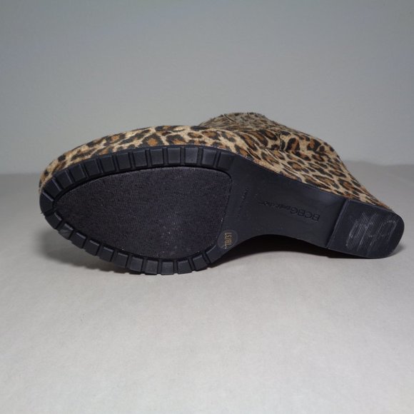 BCBG BCBGeneration Size 5.5 M VANCE Leopard Print Wedge Boots New Women's Shoes - Picture 10 of 13